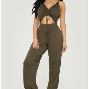 Easy Breeze Jumpsuit WORN ONCE FASHION NOVA
